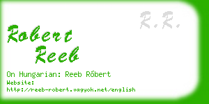 robert reeb business card